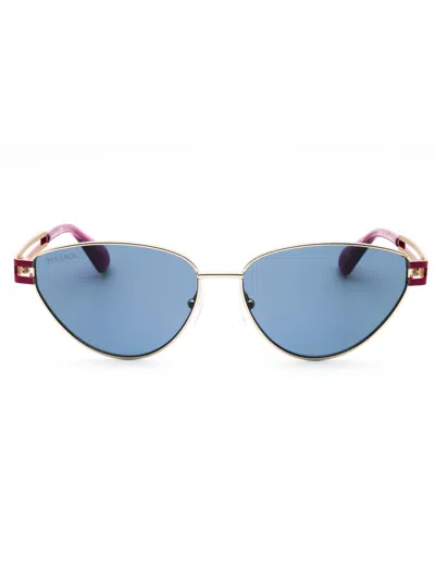 Max & Co .  Mo0089 Sunglasses In Gold / Blue
