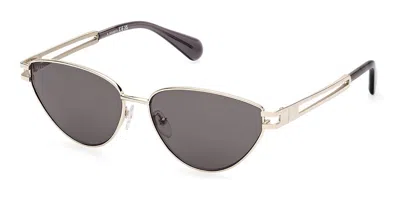Max & Co .  Mo0089 Sunglasses In Gold / Smoke