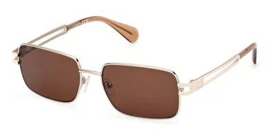 Max & Co .  Mo0090 Sunglasses In Gold  / Brown
