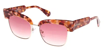 Max & Co .  Mo0092 Sunglasses In Coloured Havana  / Gradient Bordeaux