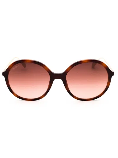 Max & Co .  Mo0109 Sunglasses In Dark Havana / Gradient Brown