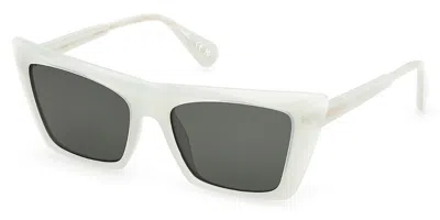 Max & Co .  Mo0122 Sunglasses In Shiny Light Green / Green