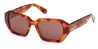 Max & Co .  Mo0126 Sunglasses In Blonde Havana  / Brown