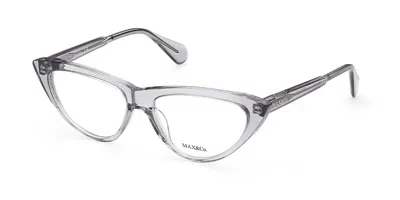 Max & Co .  Mo5015 Eyeglasses In Grey/other / Clear Demo Lens