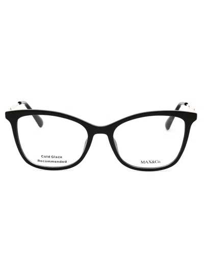 Max & Co .  Mo5051 Eyeglasses In Red/other/clear Demo Lens