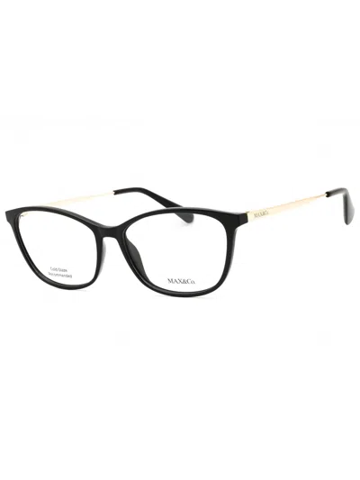 Max & Co . . Mo5083 Eyeglasses In Shiny Bordeaux/clear Demo Lens