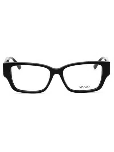 Max & Co .  Mo5095 Eyeglasses In Shiny Black / Clear