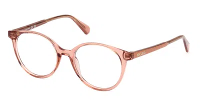 Max & Co .  Mo5106 Eyeglasses In Shiny Pink / Clear Demo Lens