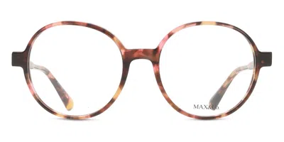 Max & Co .  Mo5108 Eyeglasses In Coloured Havana / Clear Demo Lens