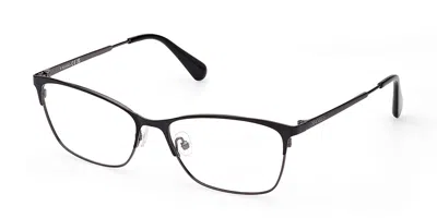 Max & Co .  Mo5111 Eyeglasses In Shiny Gunmetal / Clear Demo Lens