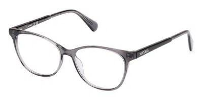 Max & Co .  Mo5115 Eyeglasses In Grey/other/clear Demo Lens