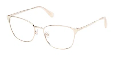 Max & Co .  Mo5118 Eyeglasses In Pale Gold  / Clear Demo Lens