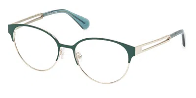 Max & Co .  Mo5124 Eyeglasses In Shiny Dark Green