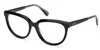 Max & Co Cat-eye Frame Glasses In Shiny Black