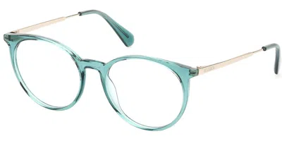 Max & Co .  Mo5145 Eyeglasses In Shiny Light Green