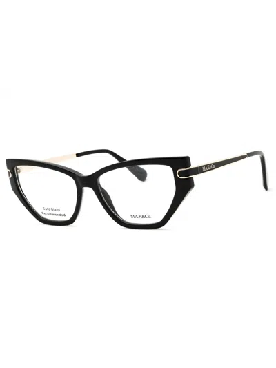 Max & Co .  Mo5170 Eyeglasses In Shiny Bordeaux/clear Demo Lens