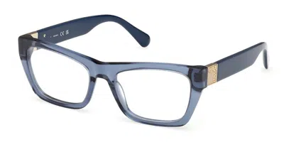 Max & Co .  Mo5186 Eyeglasses In Shiny Blue