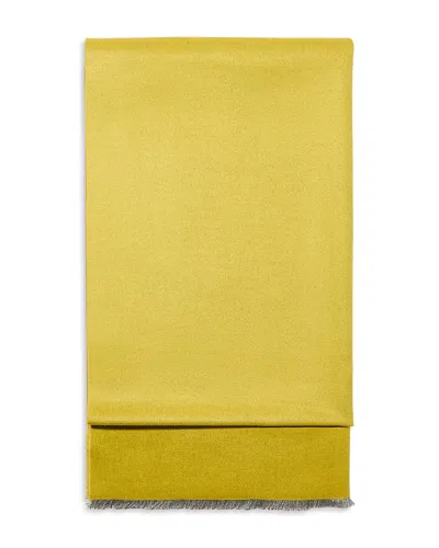 Max & Co . Mcaindole Double Faced Stole Scarf In Yellow