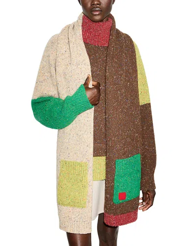 Max & Co . Mcalago Wool Chunky Scarf In Multi