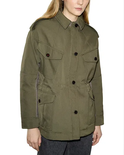 Max & Co . Mcostop Padded Gabardine Field Jacket In Green