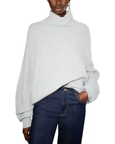 Max & Co . Mcotempra Wool & Cashmere Turtleneck Sweater In Gray