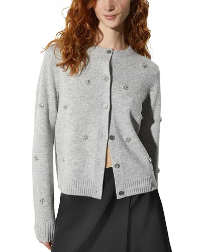 Max & Co . Mela Cardigan In Melange Gray