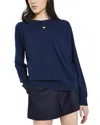 Max & Co . Merino Wool Crewneck Sweater In Blue