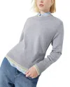 Max & Co . Merino Wool Crewneck Sweater In Gray
