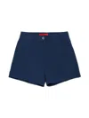 Max & Co Mid-rise Tailored Shorts In Blue