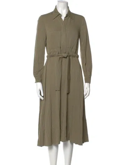 Pre-owned Max & Co Midi Length Dress In Green