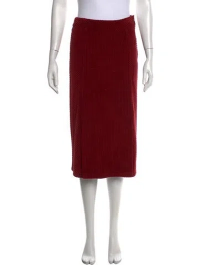 Pre-owned Max & Co Midi Length Skirt In Red
