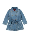 Max & Co . Mini Me Toddler Girl Denim Outerwear Blue Size 6 Cotton, Elastane In Blue
