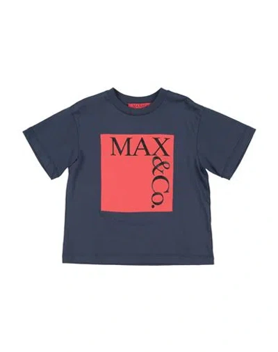 Max & Co Babies' . Mini Me Toddler Girl T-shirt Navy Size 4 Cotton In Blue