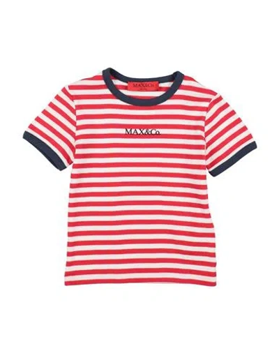 Max & Co Babies' . Mini Me Toddler Girl T-shirt Red Size 4 Cotton