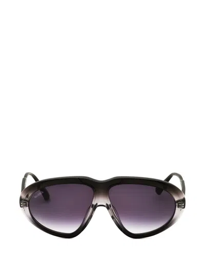 Max & Co Mo0001 Oval-frame Sunglasses In Black