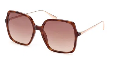 Max & Co Mo0010 52f Women's Sunglasses Tortoiseshell Size 57 In Brown
