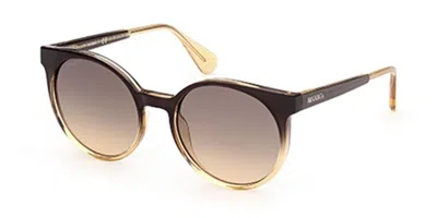 Max & Co Mo0012 05b Women's Sunglasses Grey Size 53 In Brown
