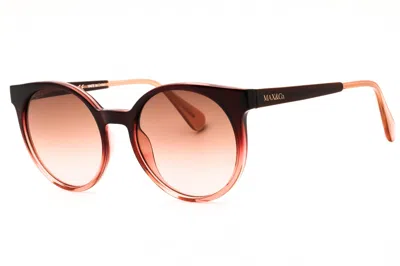 Max & Co Mo0012 Round Gradient Sunglasses In Brown