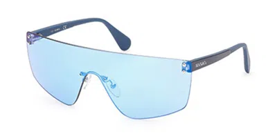 Max & Co Mo0013 90x Occhiali Da Sole Blu Per Donna In Blue
