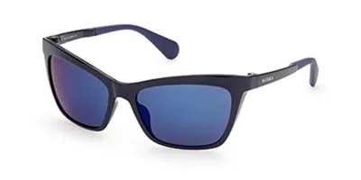 Max & Co Mo0014 90v Occhiali Da Sole Neri Per Donna In Black