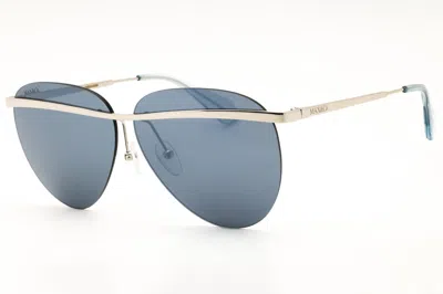 Max & Co Mo0017 Aviator Metal Frame Sunglasses In Silver