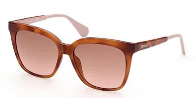 Max & Co Mo0022 53f Women's Sunglasses Tortoiseshell Size 56 In Brown
