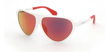 Max & Co Mo0023 Flex1 21z Occhiali Da Sole Bianchi Per Donna In White