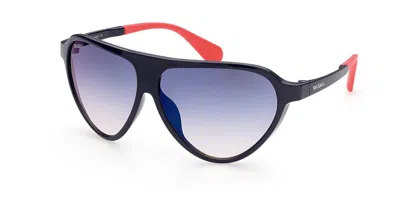 Max & Co Mo0023 Flex1 90x Occhiali Da Sole Blu Per Donna