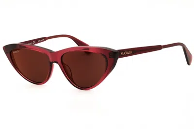 Max & Co Mo0024 Cat-eye Sunglasses In Burgundy