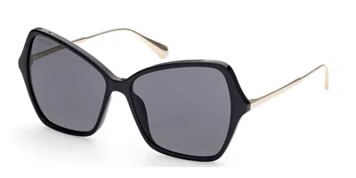 Max & Co Mo0033 01a Women's Sunglasses Black Size 58