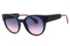 Max & Co Mo0035 Round-frame Gradient Sunglasses In Pink