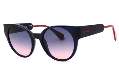 Max & Co Mo0035 Round-frame Gradient Sunglasses In Pink