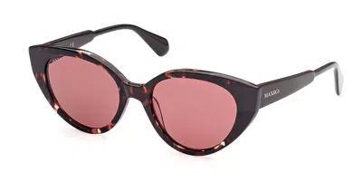 Max & Co Mo0039 55s Women's Sunglasses Tortoiseshell Size 54 In Colorful Havana