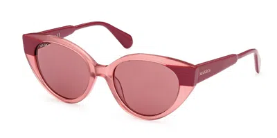 Max & Co Mo0039 72s Women's Sunglasses Pink Size 54